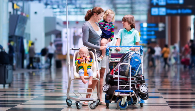 S dětmi a zavazadly