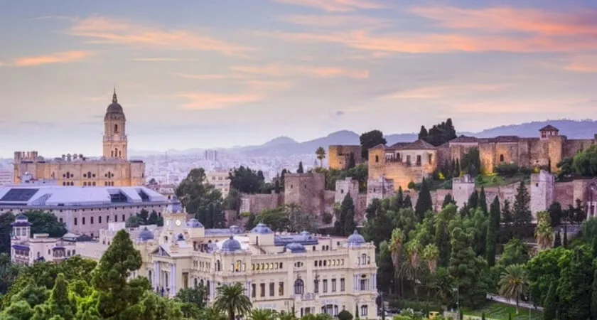 Panorama historické Malagy