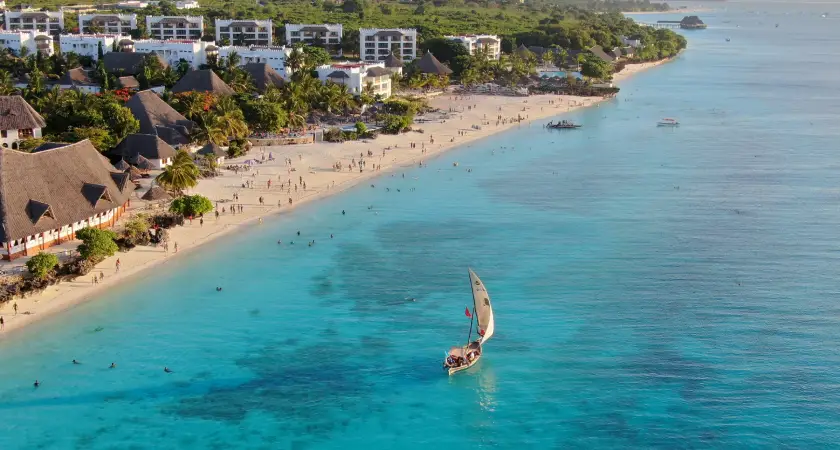 Nungwi pláž Zanzibar